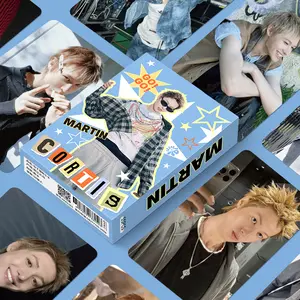 55Pcs CORTIS Male Group Laser Lomo Cards, Martin Laser Coated Copperplate Self Printed Concept Photocards, KPOP Idol Collectible Photo Cards Fans Support Merchandise Gift for Kpop Fans