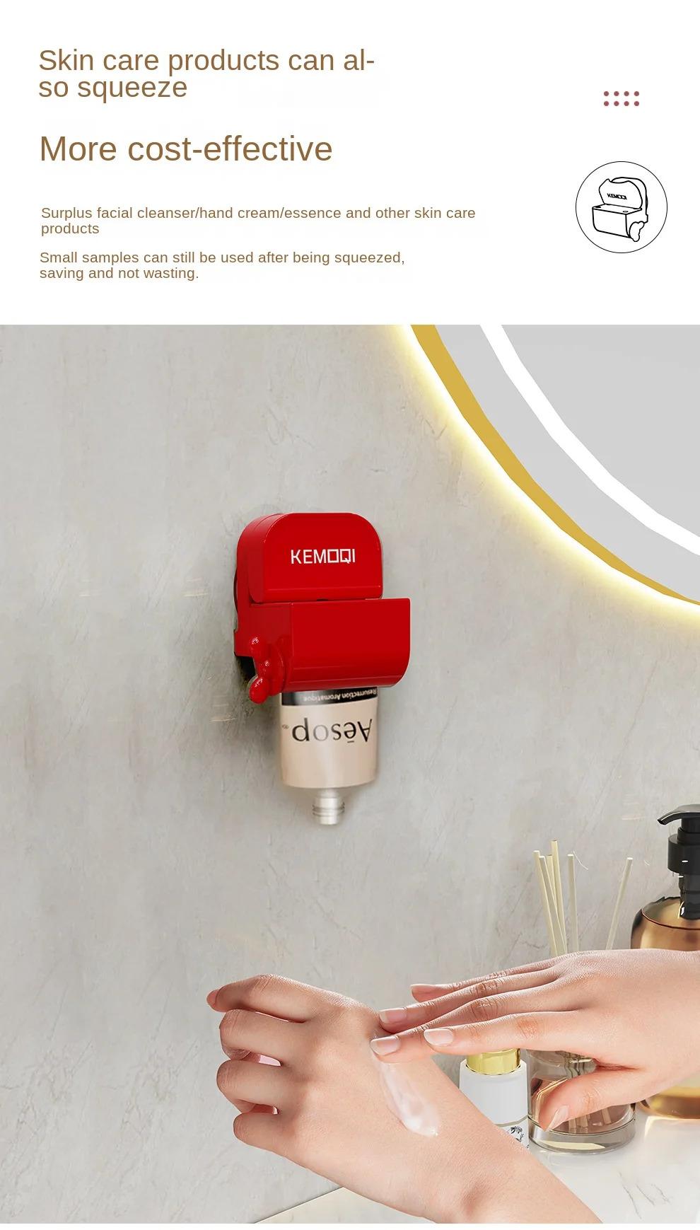 Rolling Tube Toothpaste Squeezer Toothpaste Seat Holder Stand Rotate Toothpaste Dispenser for Bathroom Gift Hand Plastic Aluminium Cream Tool Manual Toothpaste Wringer.