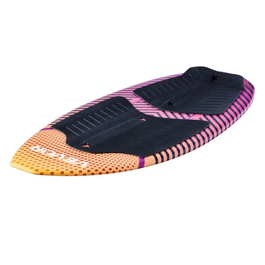 VEVOR 45-Inch Wakesurf Board, Wake Surfing Board with EPS Foam Core EVA Non-Slip Pad, UV-Resistant Wakesurfing Boards for Youth Up to 110 lbs