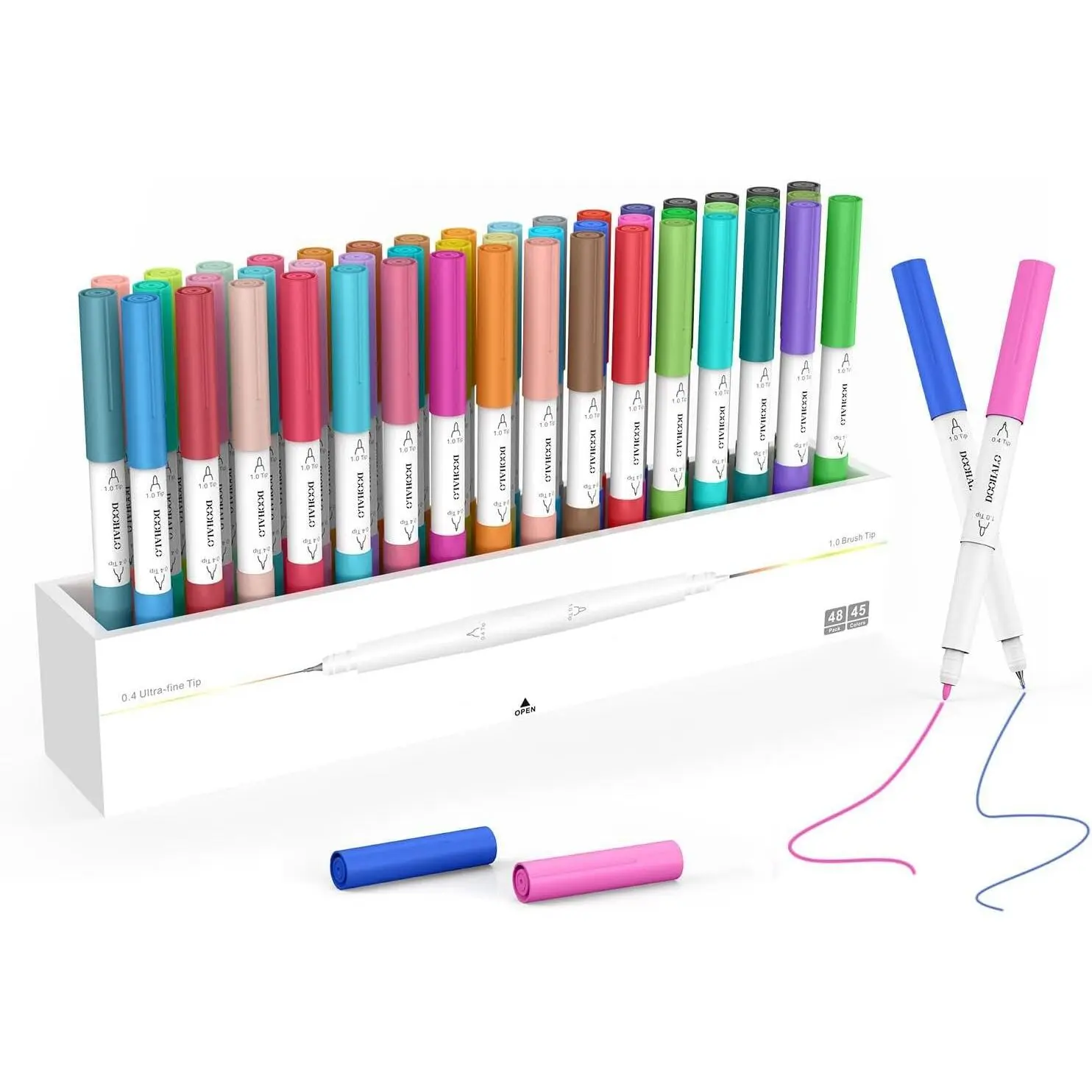 Tip Fine Point Pens Compatible with Cricut Maker 3/4/Explore 3/Air 2 Markers Pens with 0.4/1.0 Tip 36 Packs per Set for Writing Drawing Coloring Art Craft Tool Accessories
