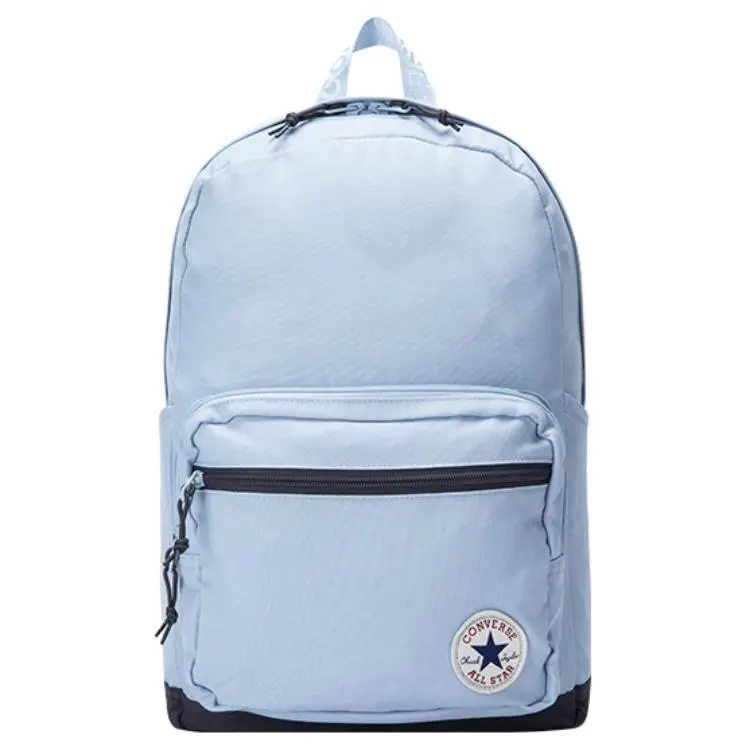 Converse 15L Polyester Backpack for Women – Zippered, Medium Size, Hazy Blue