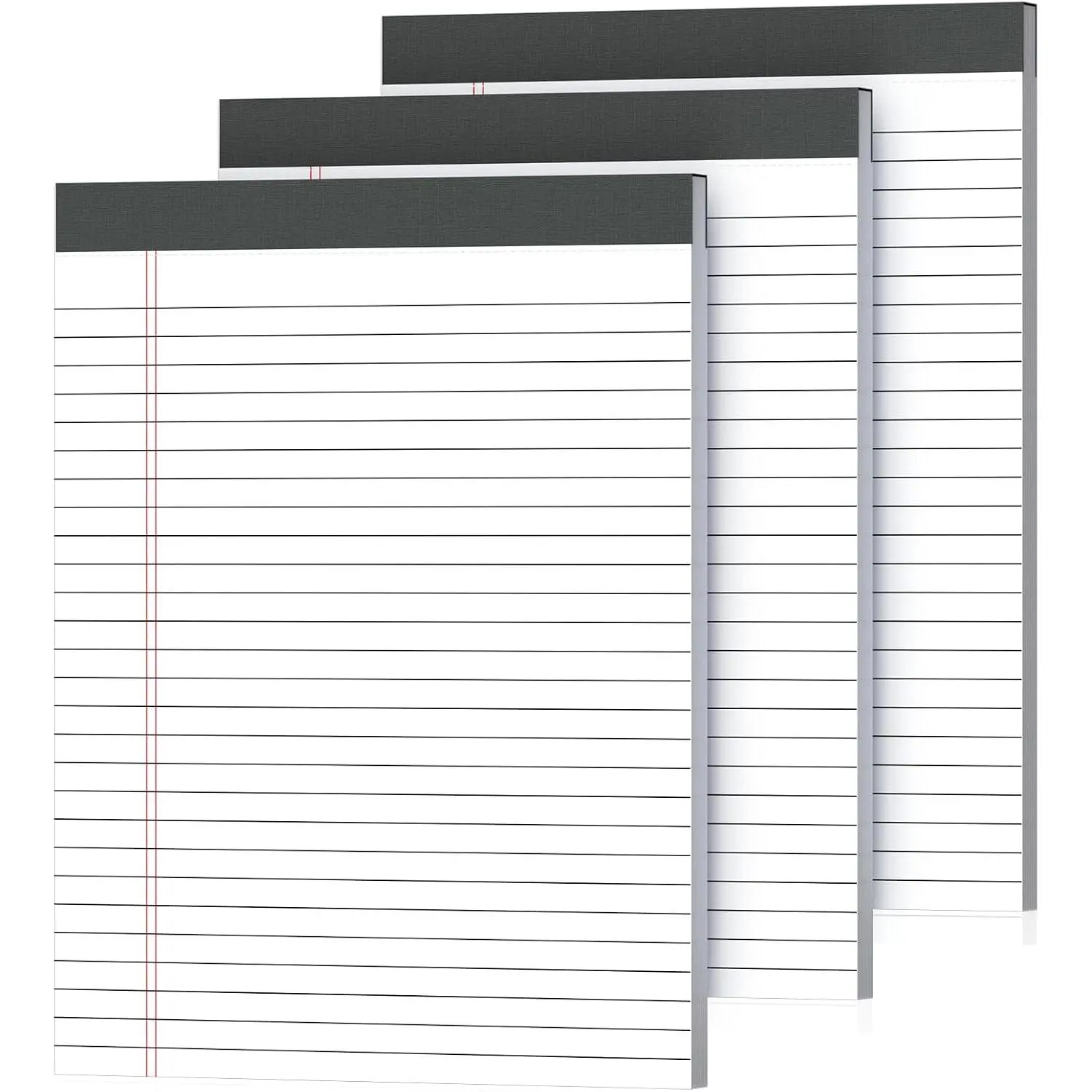 3 Pack Yellow Legal Pads 8.5 x 11 Inch, Wide Ruled Notepads Lined Memo Note Pads, 8.5x11 Inch  Perforated Writing Pads 30 Sheets Per Pad for Work Study Daily Note Taking List