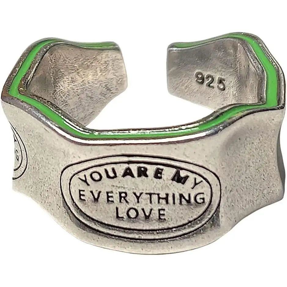 925 Sterling Silver Vintage Thumb Ring, Handmade Wide Woven Band for Women-Men, Adjustable Size Statement Jewelry Gift