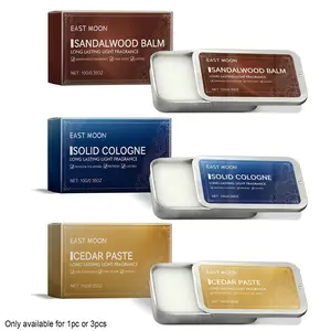 Men's Solid Perfume Balm Set, Aromatic Woody, Woody Scents, Sandalwood, Cedar, Patchouli Scent, Refreshing Non-Sticky, Portable Fragrance, Perfect Gift, Elegant Fragrance, Signature Scent, Fragrance Oud, Portable Convenience