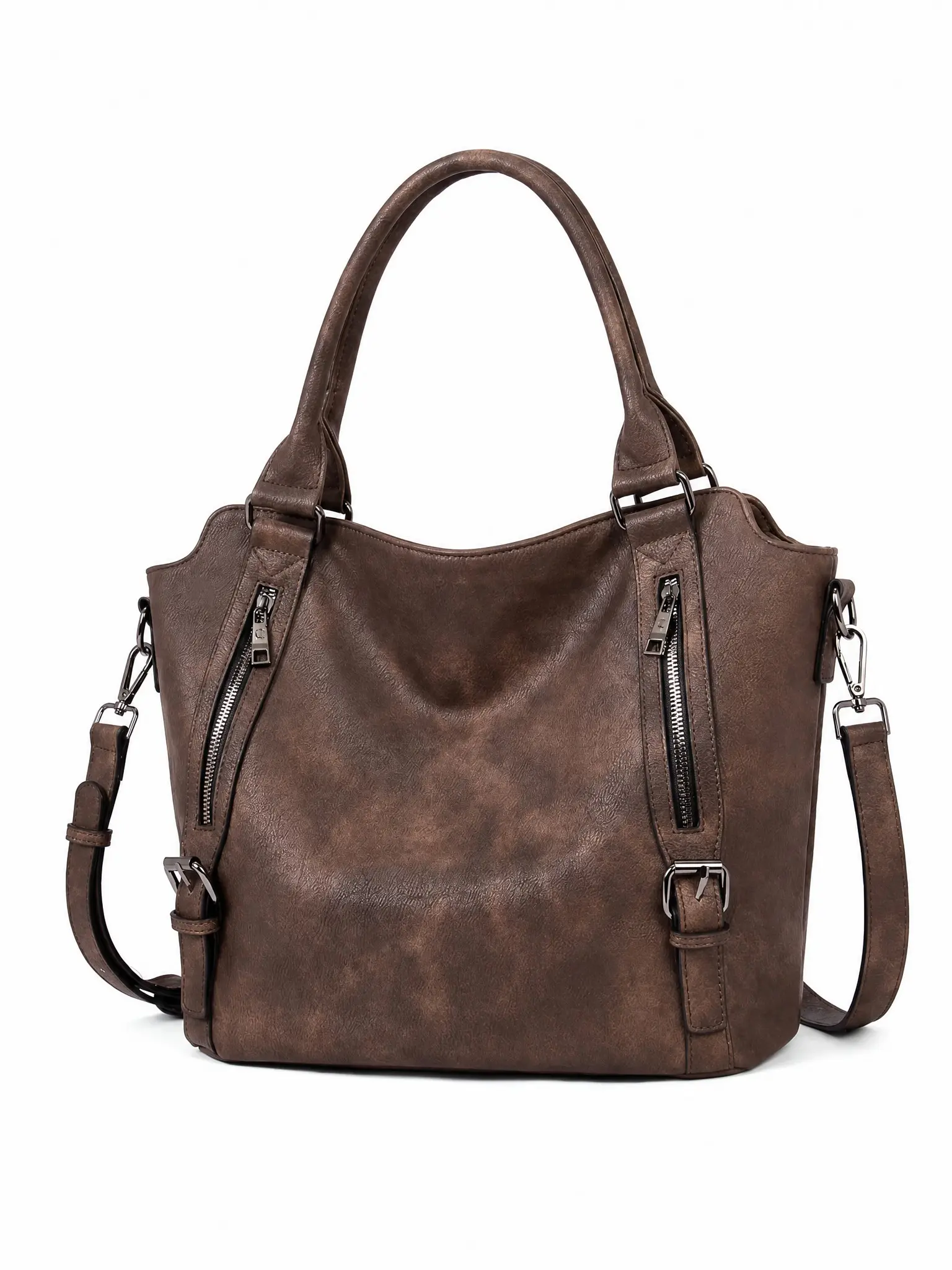 Women's Spacious Hobo Tote Bag, Multiple Pockets, Waterproof Shoulder Backpack, Adjustable Strap, Ideal for Daily Use
