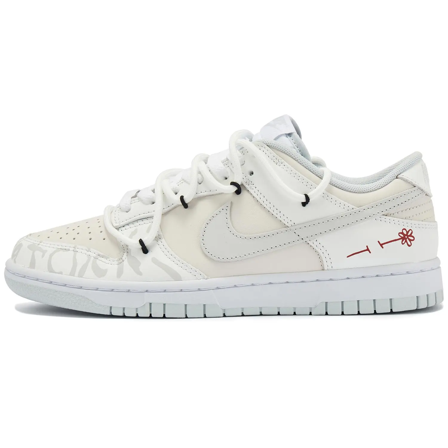 Nike Dunk Low Custom Sneakers for Men and Women – Jasmine Milk White, Luxe Perfume Paris Vibes, Non-Slip Breathable Low-Top Casual Shoes Verifiable, with credentials and supporting global authentication