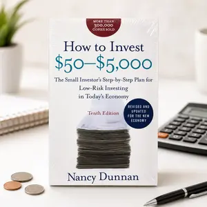 How to Invest $50-$5,000 – Beginner's Low-Risk Growing Investment Guide Book for New Investors, Step-by-Step Plan, Finance Gift