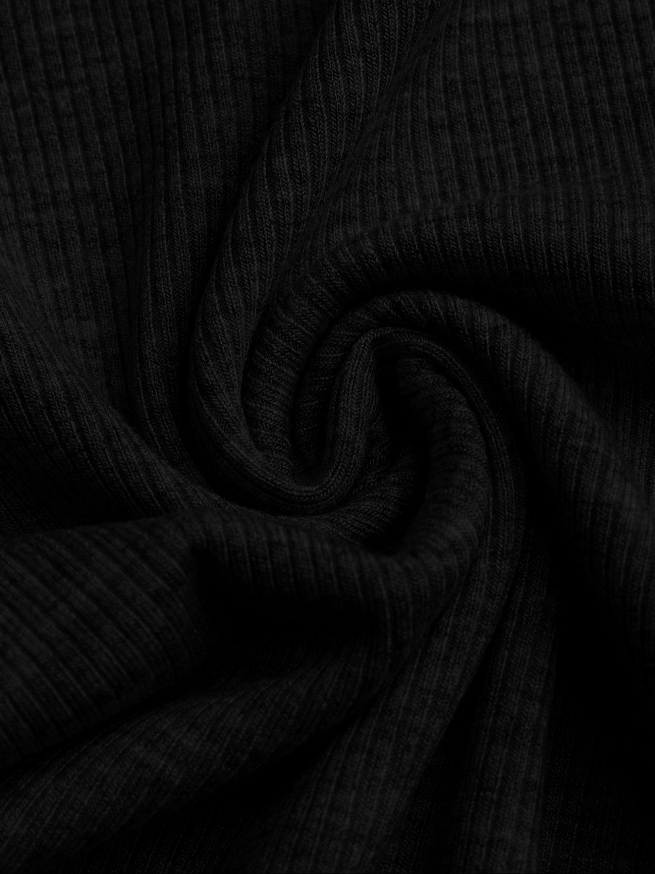 Women's Solid Ribbed Basic Crop Top & Wide Leg Pants Two-piece Set, Casual Fashion Cozy Fitted Top & Trousers for Daily Outdoor Wear, Ladies Clothes for All Seasons,Airport Outfit