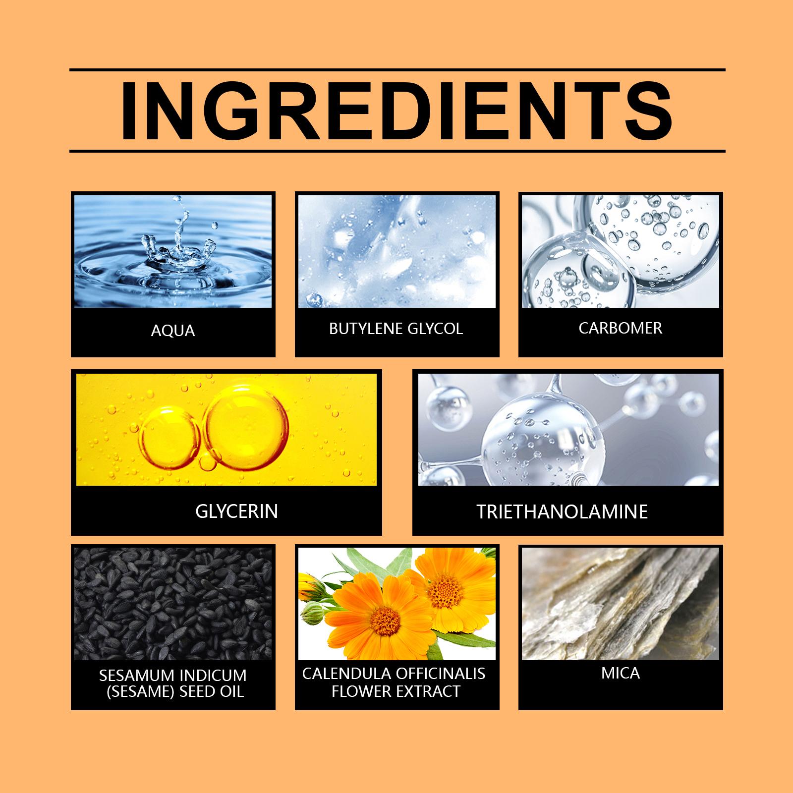 OCEAURA Golden Shimmer Tanning Gel, Sesame & Calendula Dual Care, Mica Shimmer No Color Transfer, Deep Nourishment Natural Radiance, Non-Greasy Fast Absorbing for All Skin