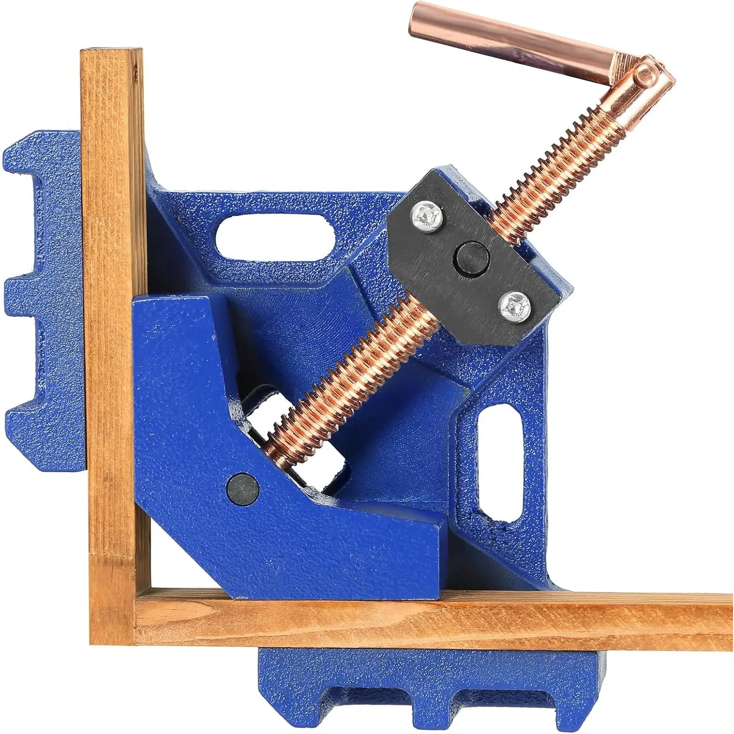 Heavy Duty 90  Cast Iron Welders Angle Clamp – Self Centering Two-Axis Welding Jig and Fixture for Woodworking