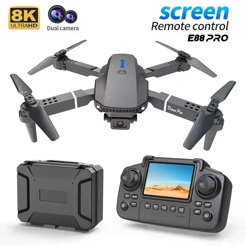 Best-selling E88 drone, 4K professional aerial photography dual camera, GPS foldable quadcopter, an excellent gift choice for teenagers for Christmas, back-to-school season, and birthdays