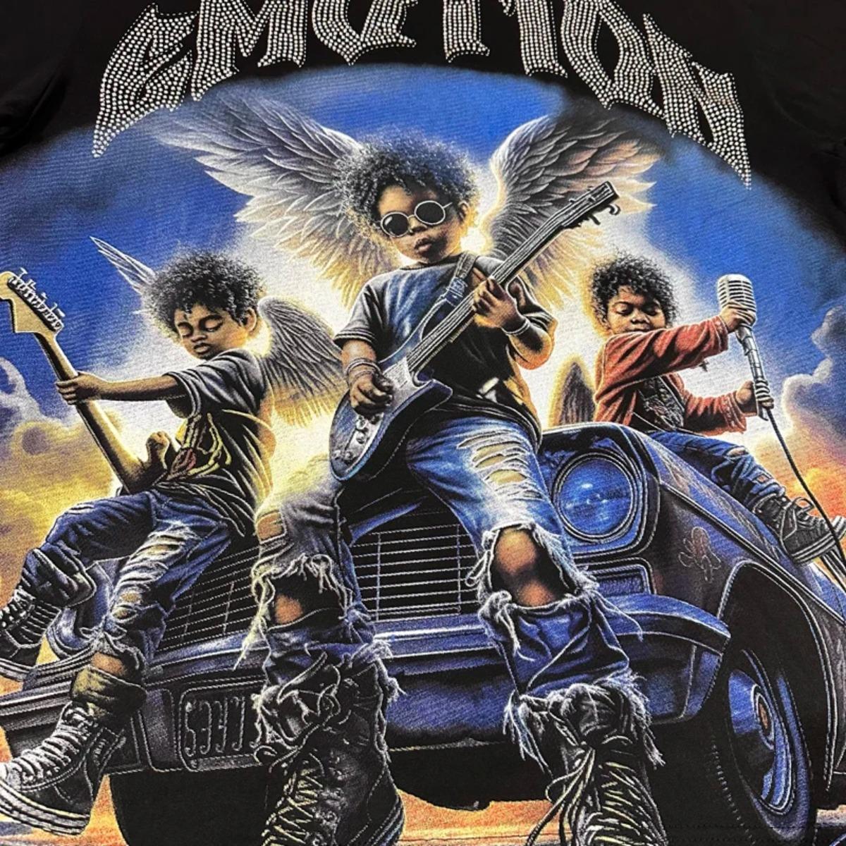 Tshirt Cotton American Retro Style Casual Daily Wear Summer Party For Men Women Unisex Trendy Fashion Top