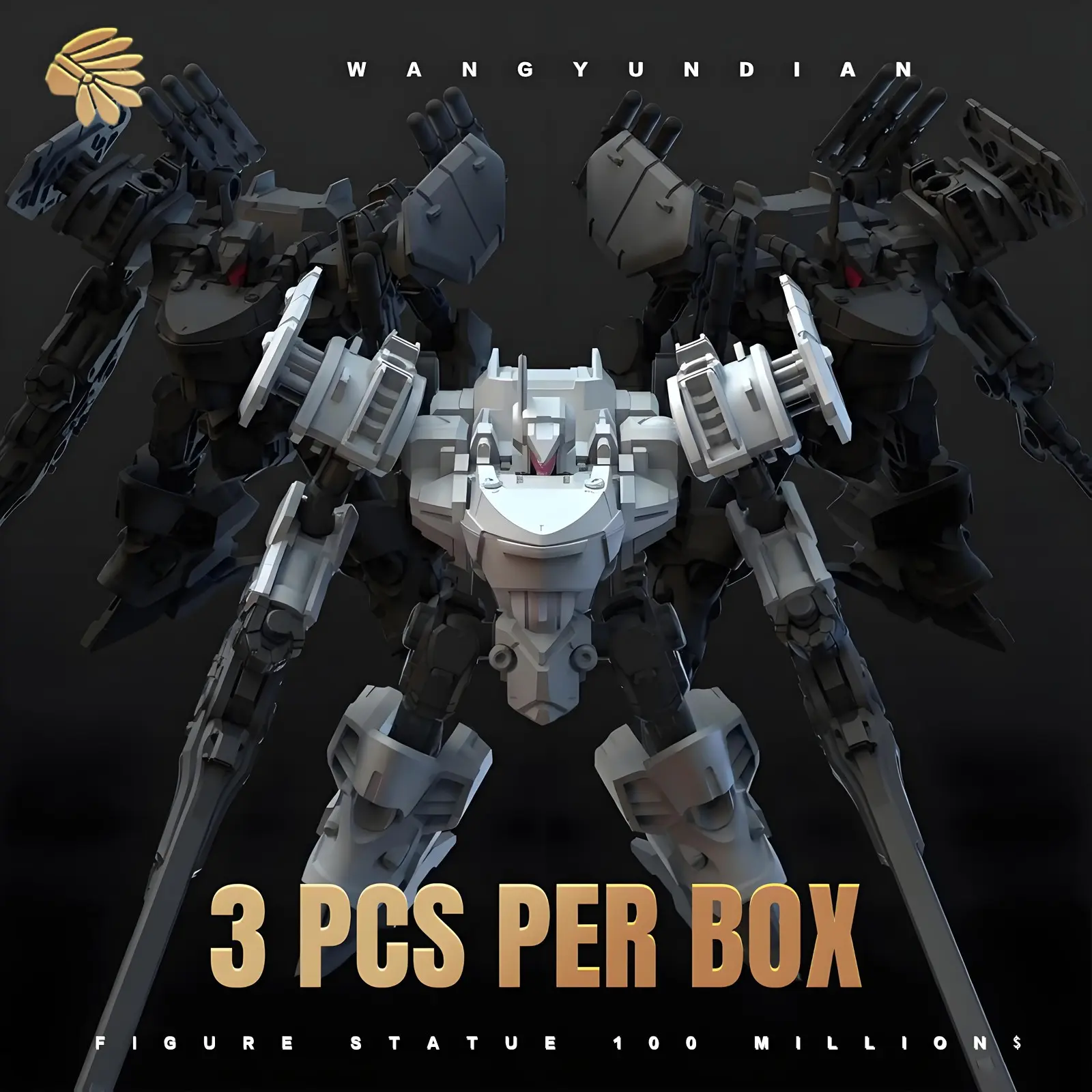 [2-Pack] 1/18 Scale Tactical Mecha Model Kit, Articulated Figures, Fully Poseable Cyberpunk Robot Figure, 4.41 Inch Modular Soldier, DIY Sci-Fi Military Weapon Accessories