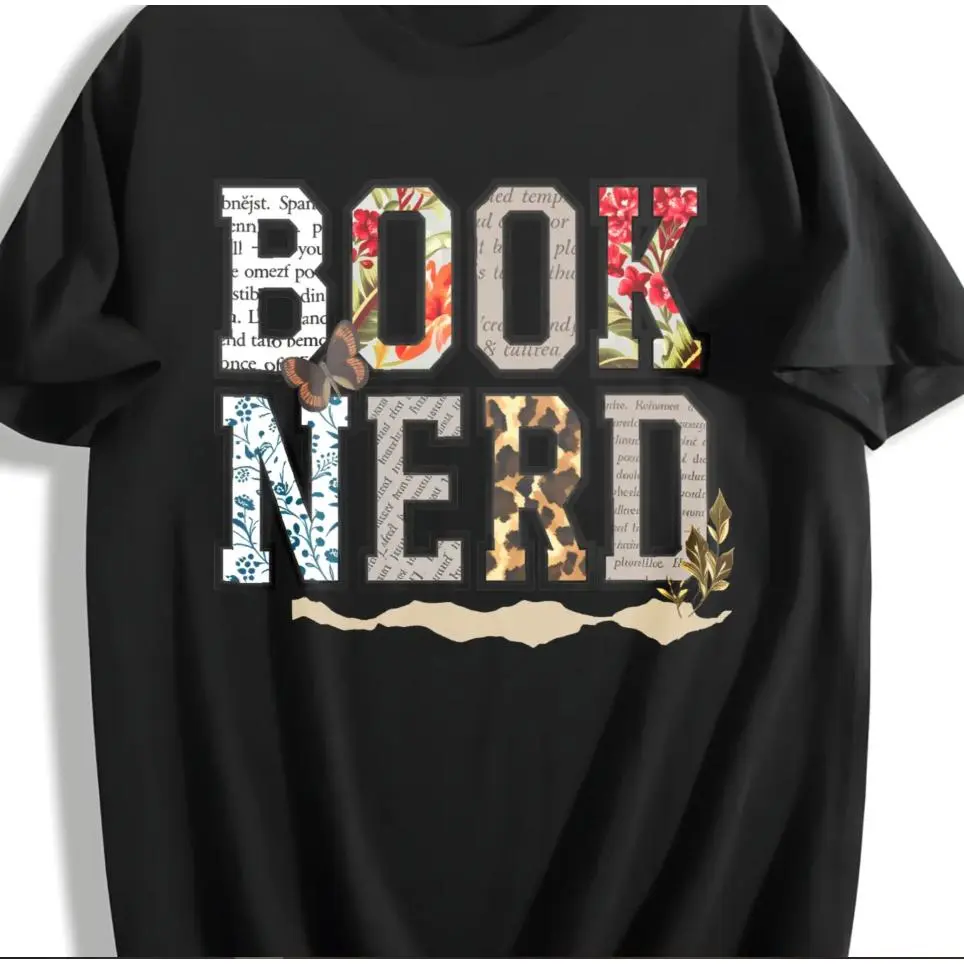 Book Nerd PRINTED Vintage T-shirt Retro Bookish Trendy Lover Retro Tee Trendy For Booktok Librarian Gift Idea Bookish