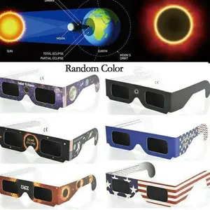 5/10/20/30pcs Paper Solar Eclipse Glasses Anti-UV Safe Sun Viewing Shades Eye Protection