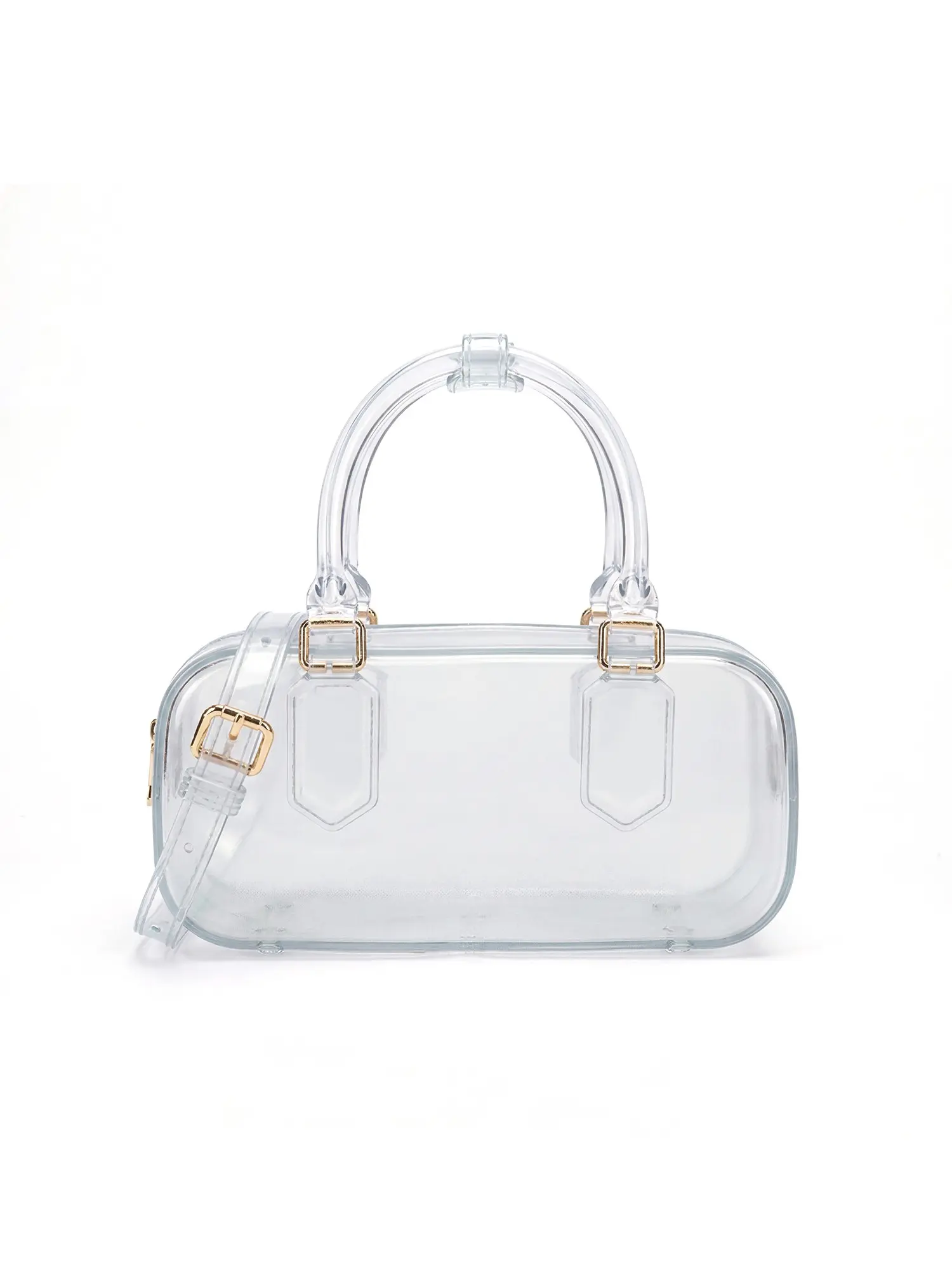 Transparent Jelly Texture, Lightweight And Stylish Handbag, Multi-Color Optional Storage Bag, With Detachable Shoulder Strap, Clear Casual Shoulder Bag, Shoulder Bag And Diagonal Cross Bag, Suitable For Beach Vacation, Travel, And Mother's Day Ideal Gift