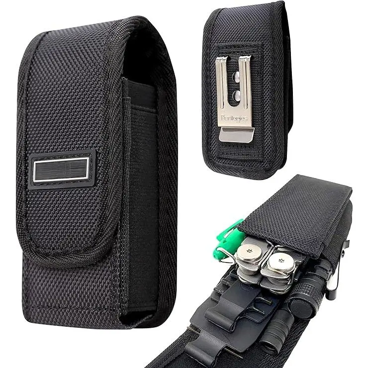 Leather Multitool Sheath,EDC Belt Organizer for Work and Daily Use,Leatherman Sheath,EDC Pocket Organizer for Flashlight and Multitool,Gifts for Men for Multitool,Darkbrown