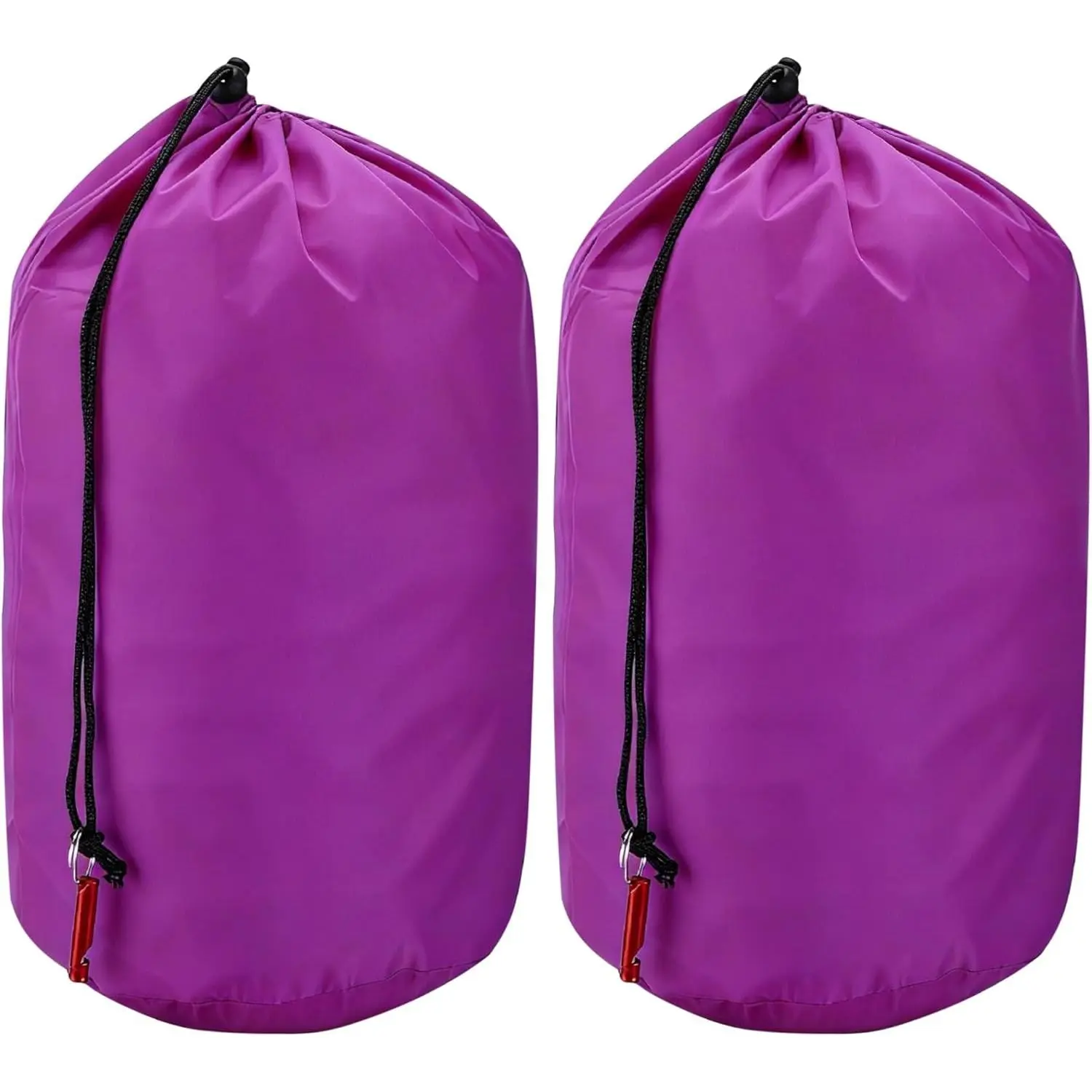 Wear-Resistant Nylon Stuff Sack, Waterproof Multi-Size Portable Drawstring Bag,Clothes Gear Storage Sack,Sleeping Bag Backpacking Organizer  Camping Hiking Travel Outdoor Gear