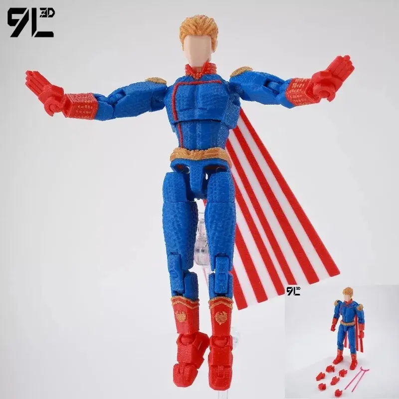 9L3D The Boys Homelander Invincible Mark Grayson Omni-Man Action Figure Full Articulated 3D Printed Model Ornament Toy Gifts
