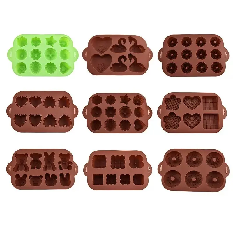 Creative Cartoon Ice Cube Molds, High-Temperature Food Grade Silicone Chocolate Mold, Ideal for Chocolates, Gummies, Baking, Pudding, Baby Food