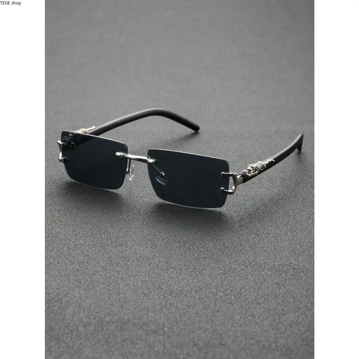 Men’s 2-Piece Rectangle Sunglasses, Lightweight Plastic Tinted Lenses, UV Protection, Fashion Aesthetic Sports Collectibles Accessory for Summer Beach, Daily Casual Use