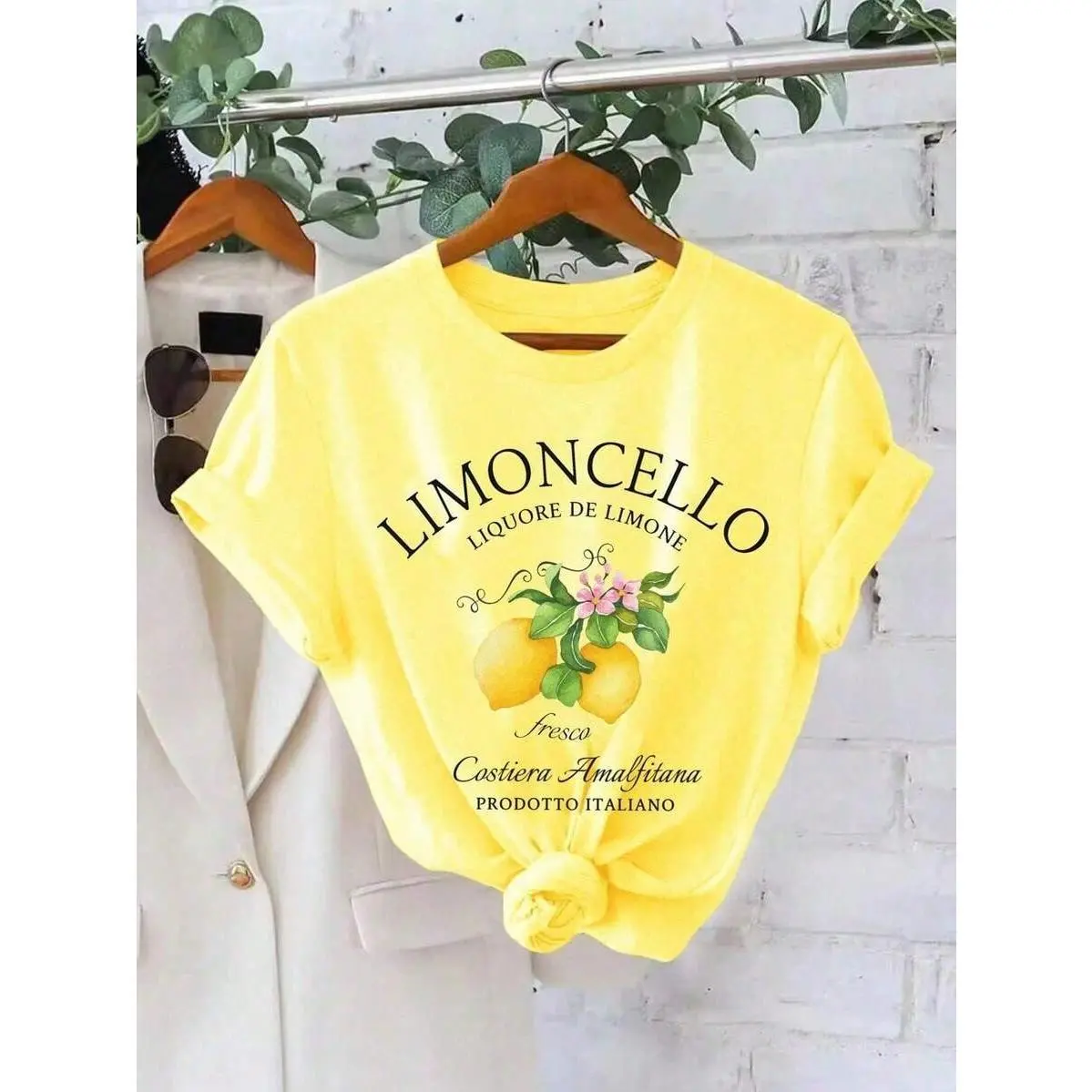Summer TopsHolidaya Limoncello T-Shirt, Amalfi Coast Italy Lemons T-ShirtLoose And Comfortablesummer Outfits For Women Spring Outfits For Women gym clothes men