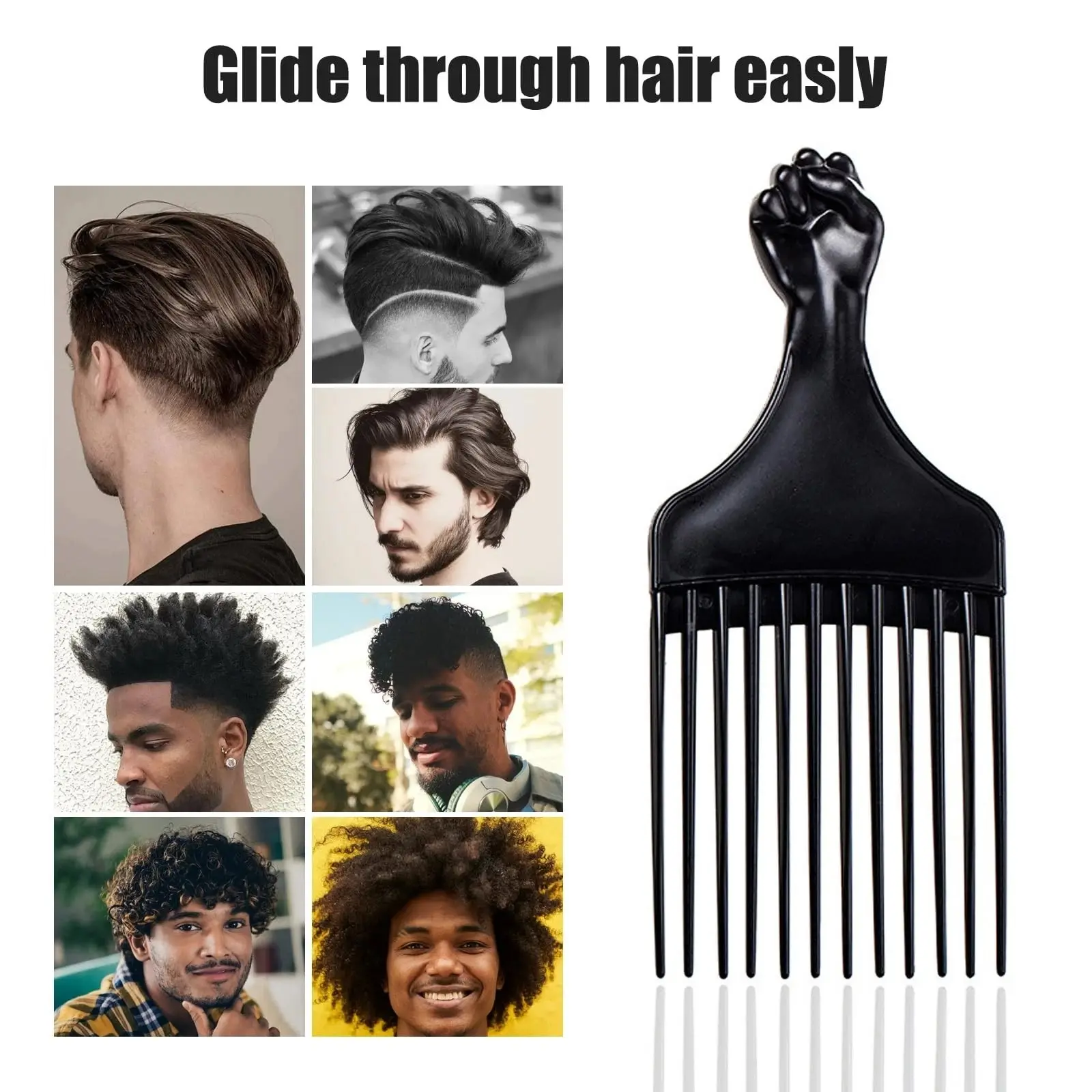 Haircut Oil Large Backcomb Styling Plastic Comb, Hairdressing Pointed Tail Comb, Unisex Plastic Pick Comb, African Hairstyle Comb, Hair Combs