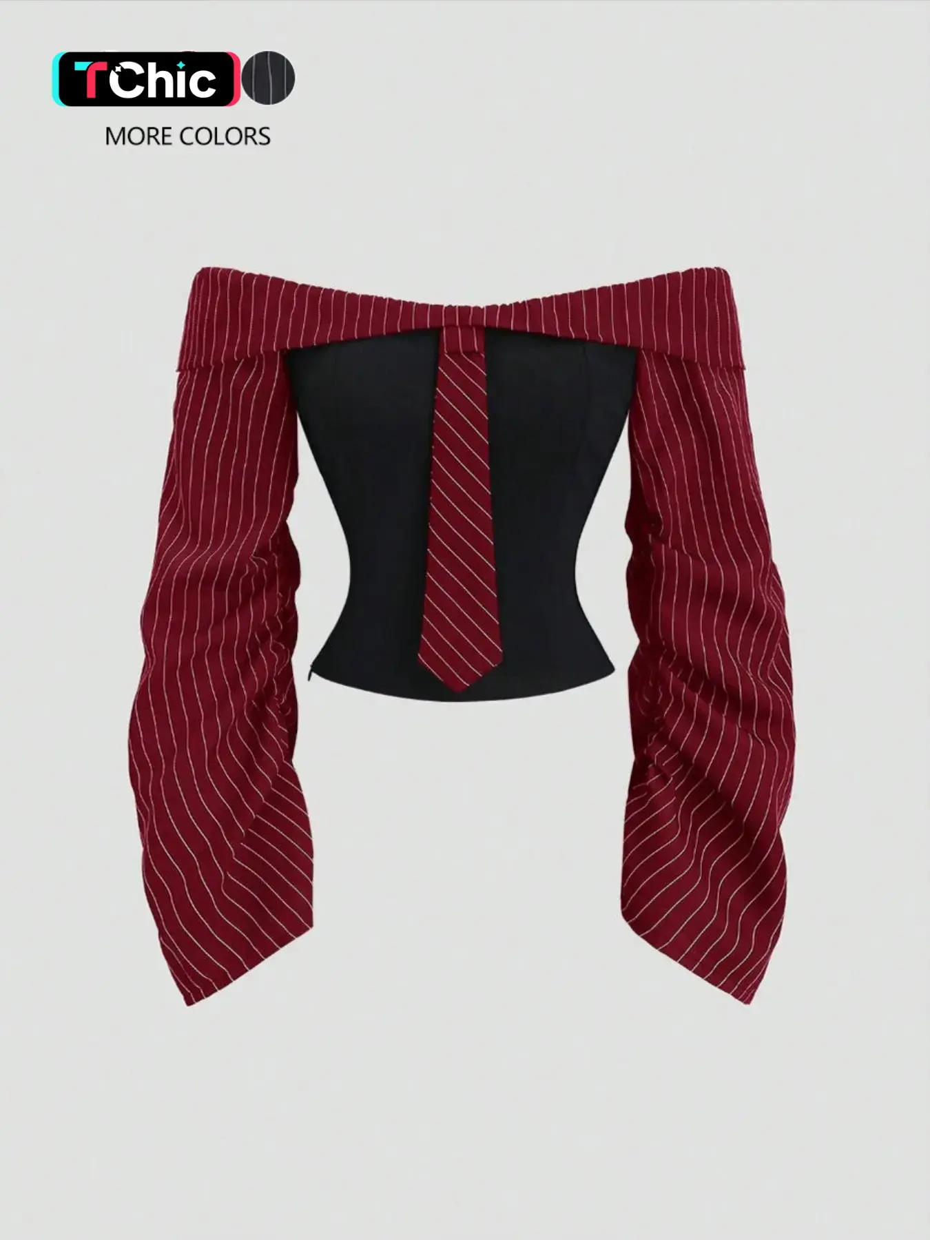 Women's Comfortable Striped Patchwork Slim-Fit Casual Short Blouse for Daily Commute Casual Daily Tops