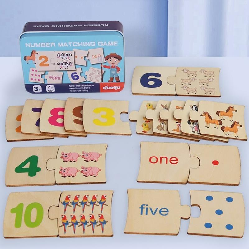 Number Matching Game, 1 Box Educational Number Deposition Toys, Arithmetic Teaching Aid Toy, Educational Toy for Kids, Perfect Gift for Boys & Girls