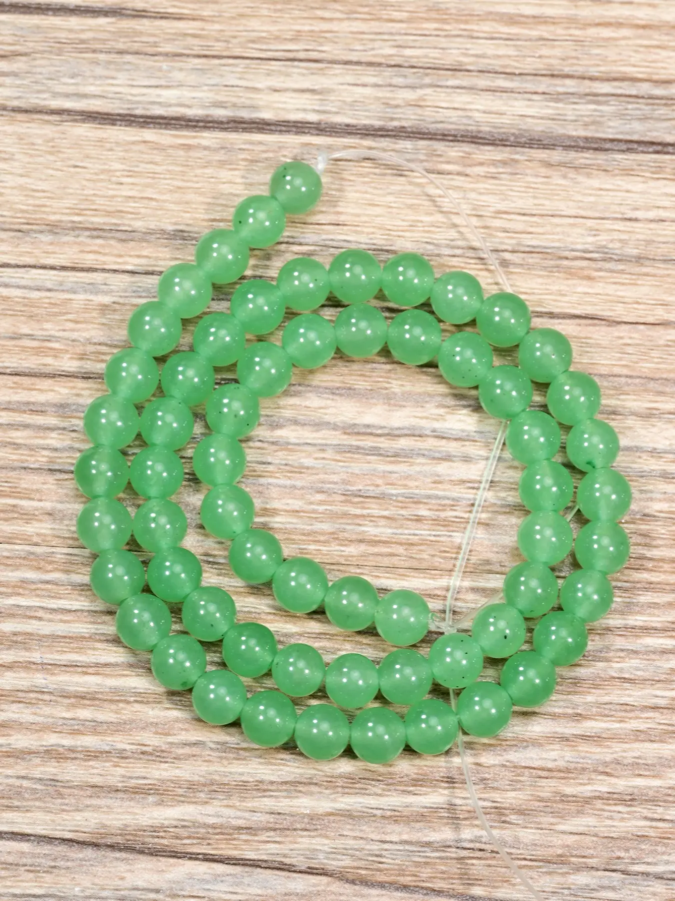 Green Aventurine Round Nature Crystal Beads - 4/6/8mm Natural Gemtone Loose Crystal Beaded Beads For Jewelry Making, DIY Necklaces, Bracelets, Earrings, Anklets, Gift Making Supplies, 15-inch strand