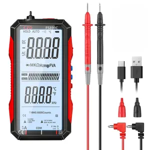 CZDANG 899C Smart Digital Multimeter, 6000 Counts, Auto Range Voltage Tester, Non-Contact Voltage Detection, Measures Ac/dc Voltage Current Resistance, Voltage Check Tool