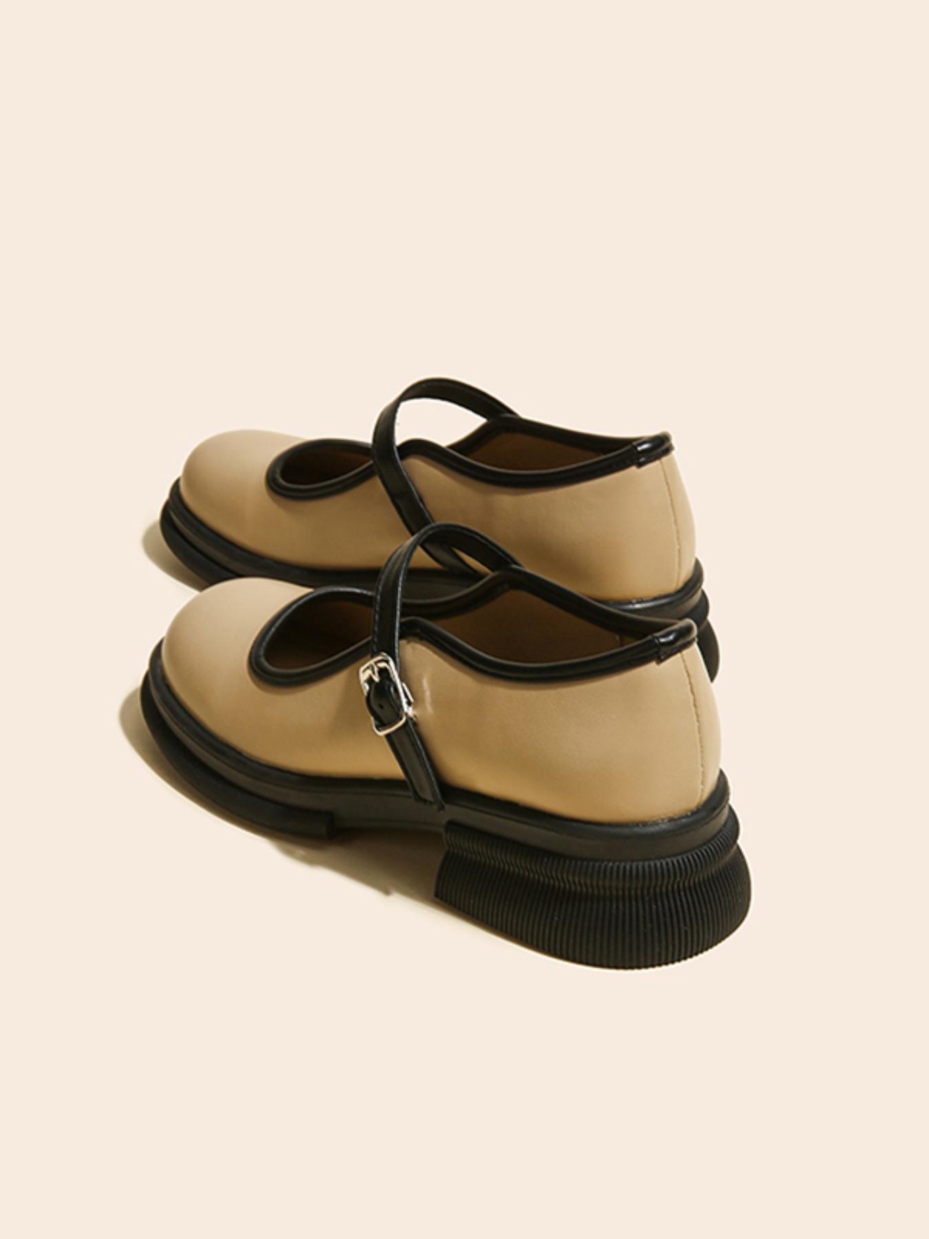 1 Pair Women's Simple Solid Color Round Toe Flat Mary Janes Shoes, Fashionable Slip on Shoes for Daily Wear, Comfortable and Versatile Casual Shoes for Women & Girls for Outfit Decor