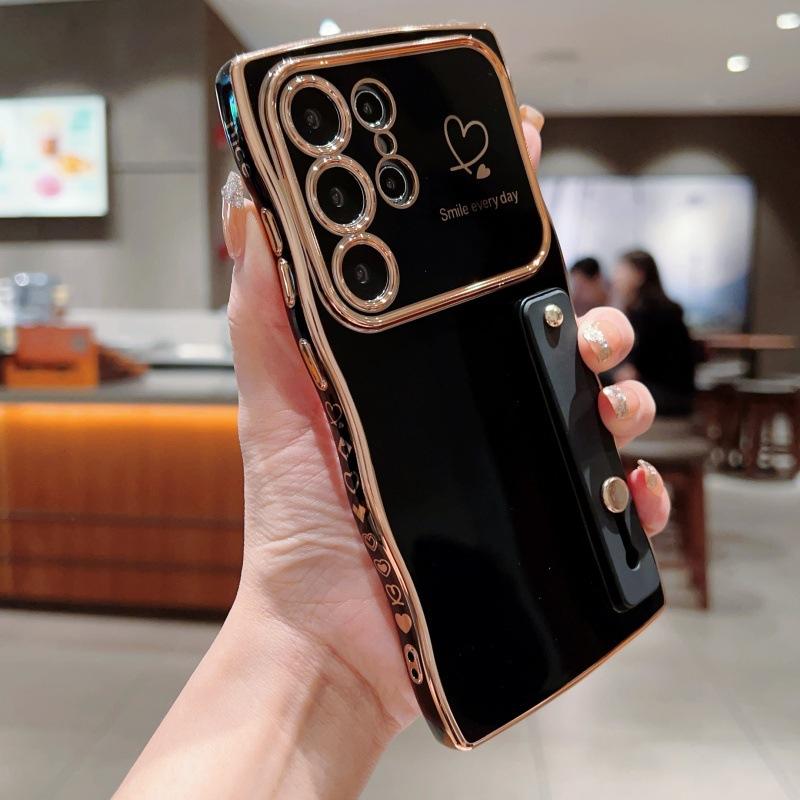 New Wave Heart Design  Phone Cover Girly Universal Camera Protector Shockproof Cases for S25/S24/S23/S22 HN8