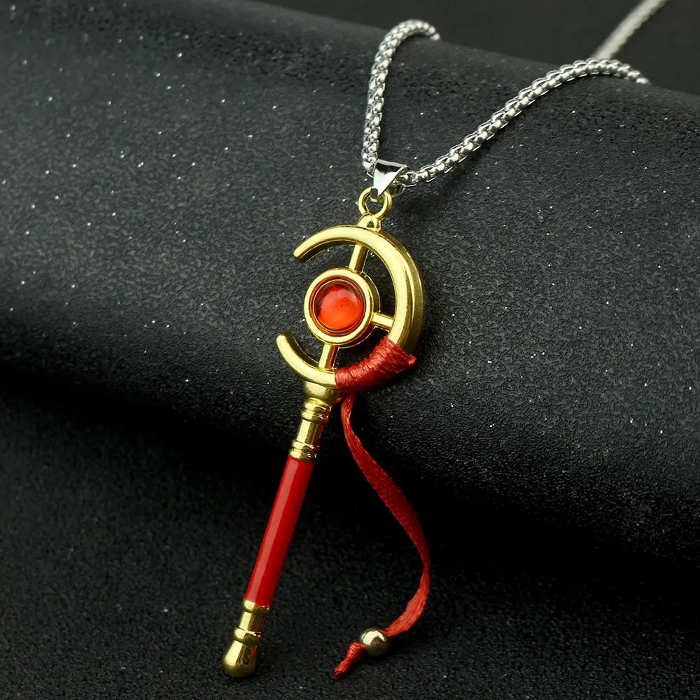 Stylish Janpanese Anime Frieren: Beyond Journey's End Magic Wand Necklace Keychain Cosplay Jewelry Necklace Gifts