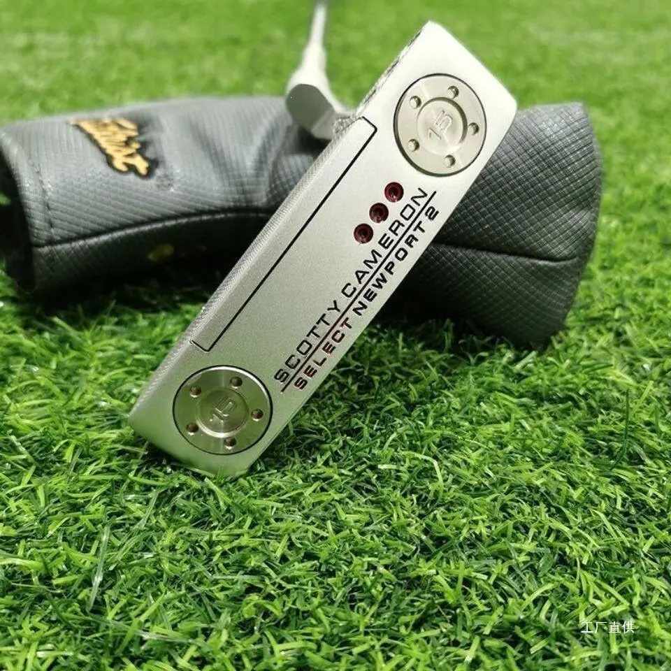 Men's Straight Blade Putter for Golf, Newport 2 Style Stainless Steel Club with Headcover - Available in 33, 34, 35inch Lengths, Inches