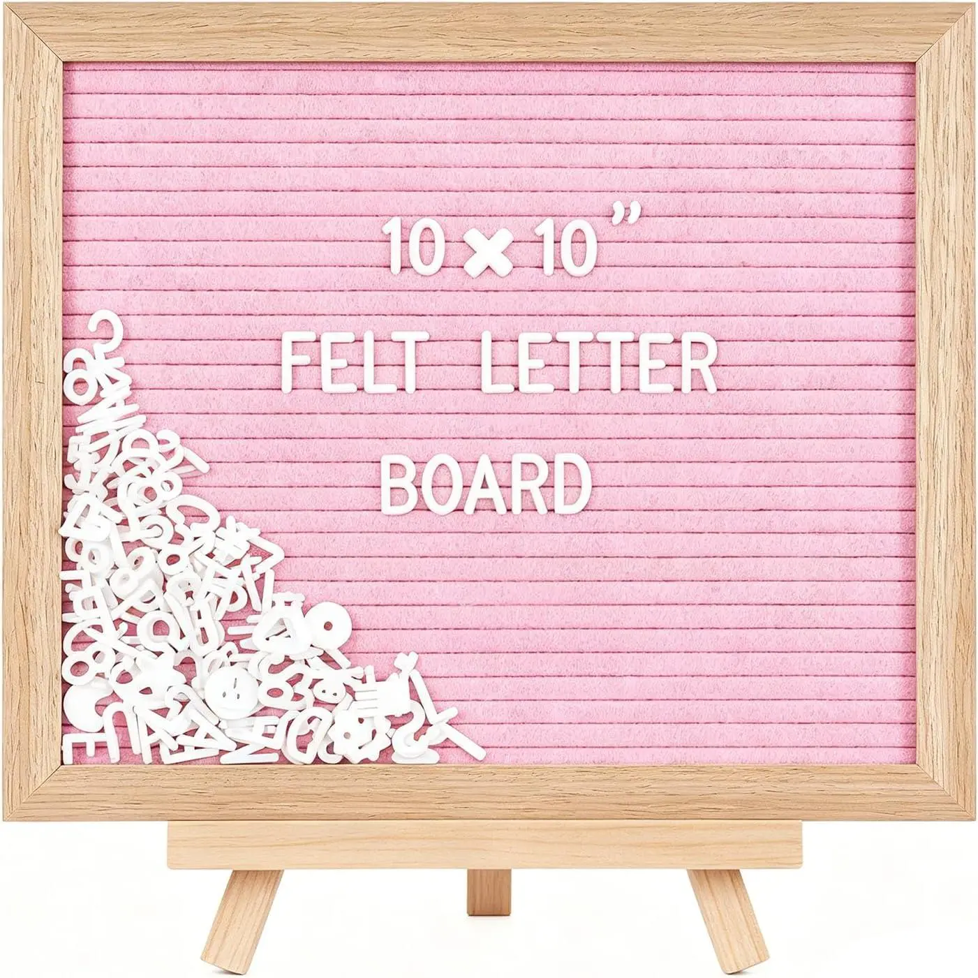 10x10" Felt Board Felt Letter Board, Changeable Message Board  Board Letter Board Sign Bulletin Board 170 Letters with Stand,  Announcements  Announcement Sign, Valentines Day Gifts Letterboard ()