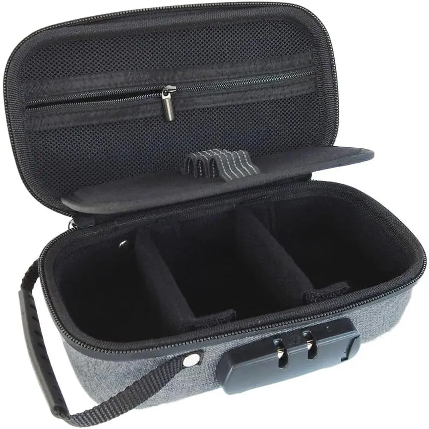 Smell Proof Bag Container with Lock, Small Stash Box, Portable Hard Case for Travel Storage(8 * 4Inch)