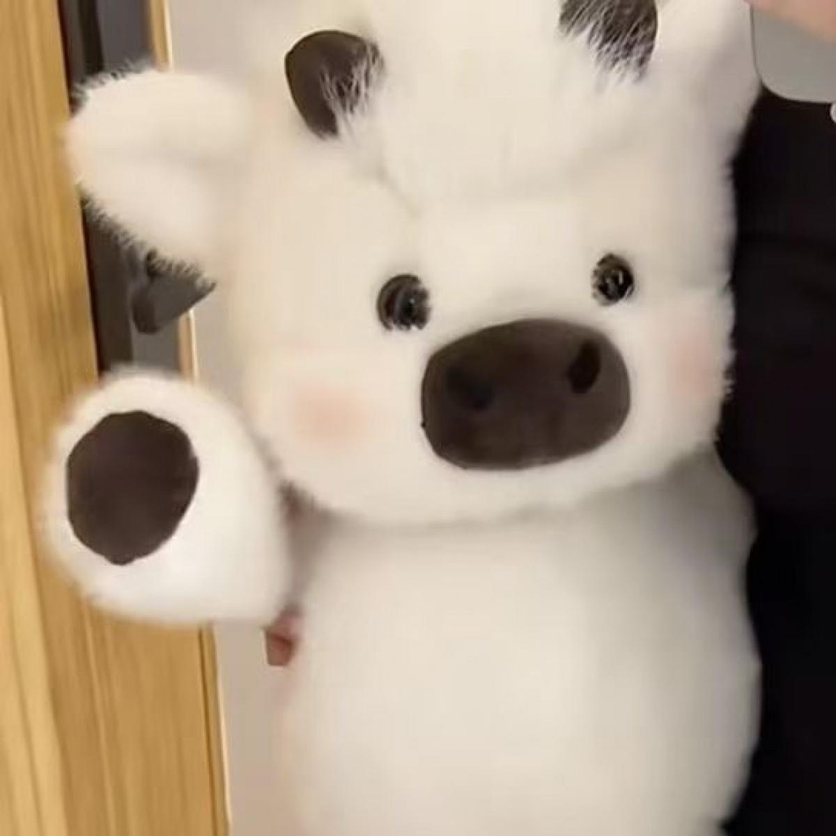 Fashionable Highland Cow Plush Toy Cute Doll Soft Pillow