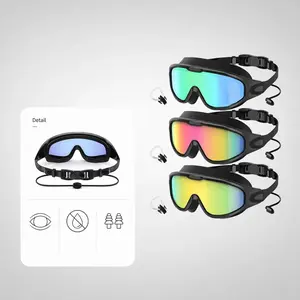 3-Pack Swim Goggles with Nose Clip for Adults and Teens, Leak-Proof Outdoor Swimming Goggles, Comfortable and Stylish Swimming Accessories for Pool, Beach and Open Water #GLOBAL PICKS
