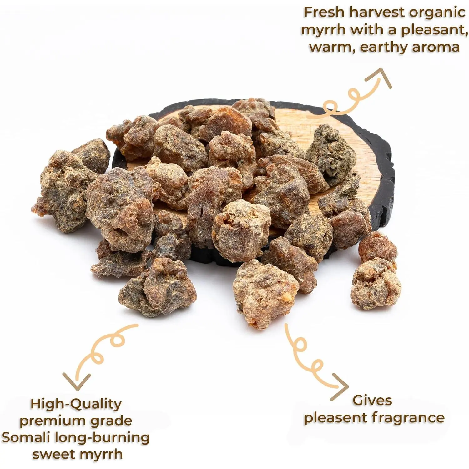 Myrrh Resin Incense, 4 oz, 113 Grams, Aromatic Fragrance