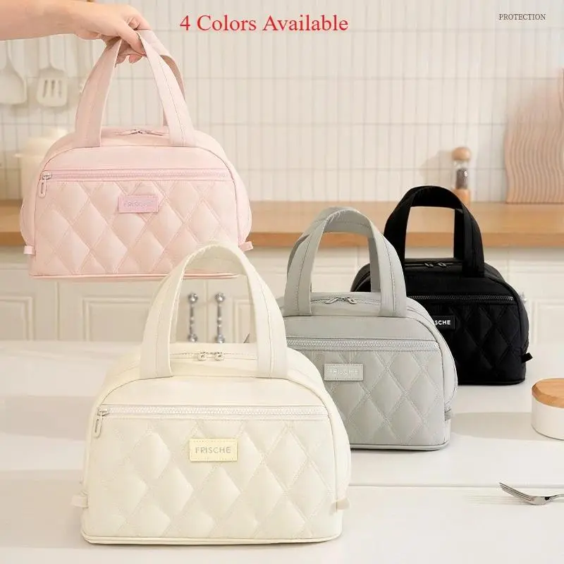 Hot Sale Large Lunch Bag Women Waterproof Concise Convenient Fresh Cooler Bags Thermal Breakfast Food Box Portable Picnic Travel