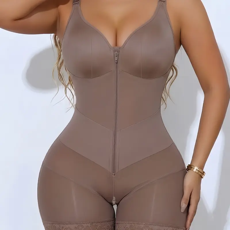 Women's Tummy Control and Butt Lifter Colombian Shapewear, Compression Body Shapewear, with High Compressing V-Shaper Belt, Fajas, Elastic Shaping Jumpsuit Workout Outfit, Suitable For Various Occasions Or Sports