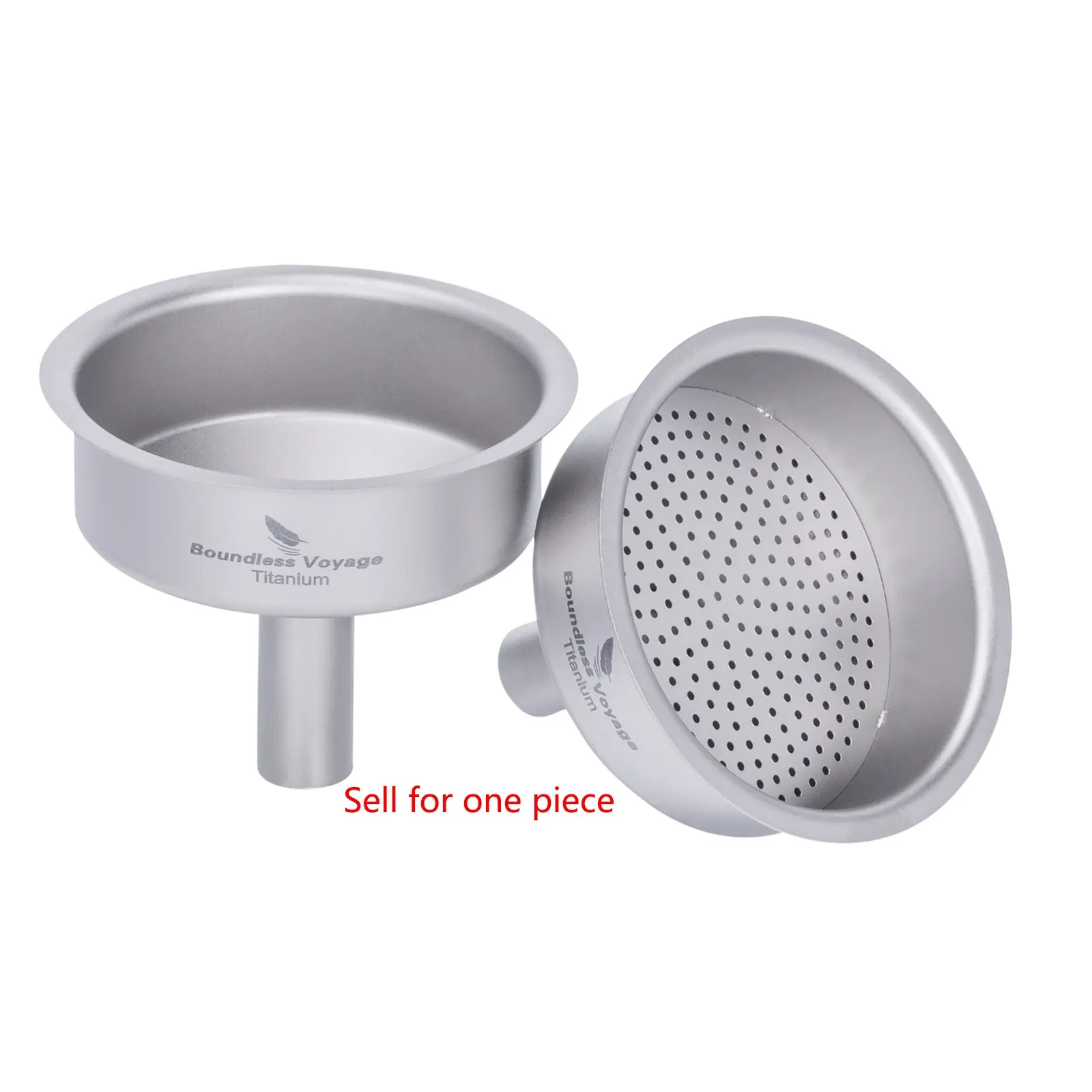 Boundless Voyage Titanium Funnel, Wine Tea Strainer, Food Liquid Powder Filling Funnel, Durable Kitchen Essential Cooking Tool Accessory