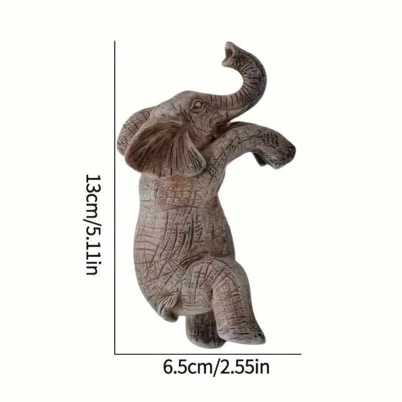 Elephant Design Plant Pot Pendant, 1 Count Cute Elephant Climbing Plant Pot Decor, Garden Decor Supplies for Home Outdoor Balcony, Garden Accessories