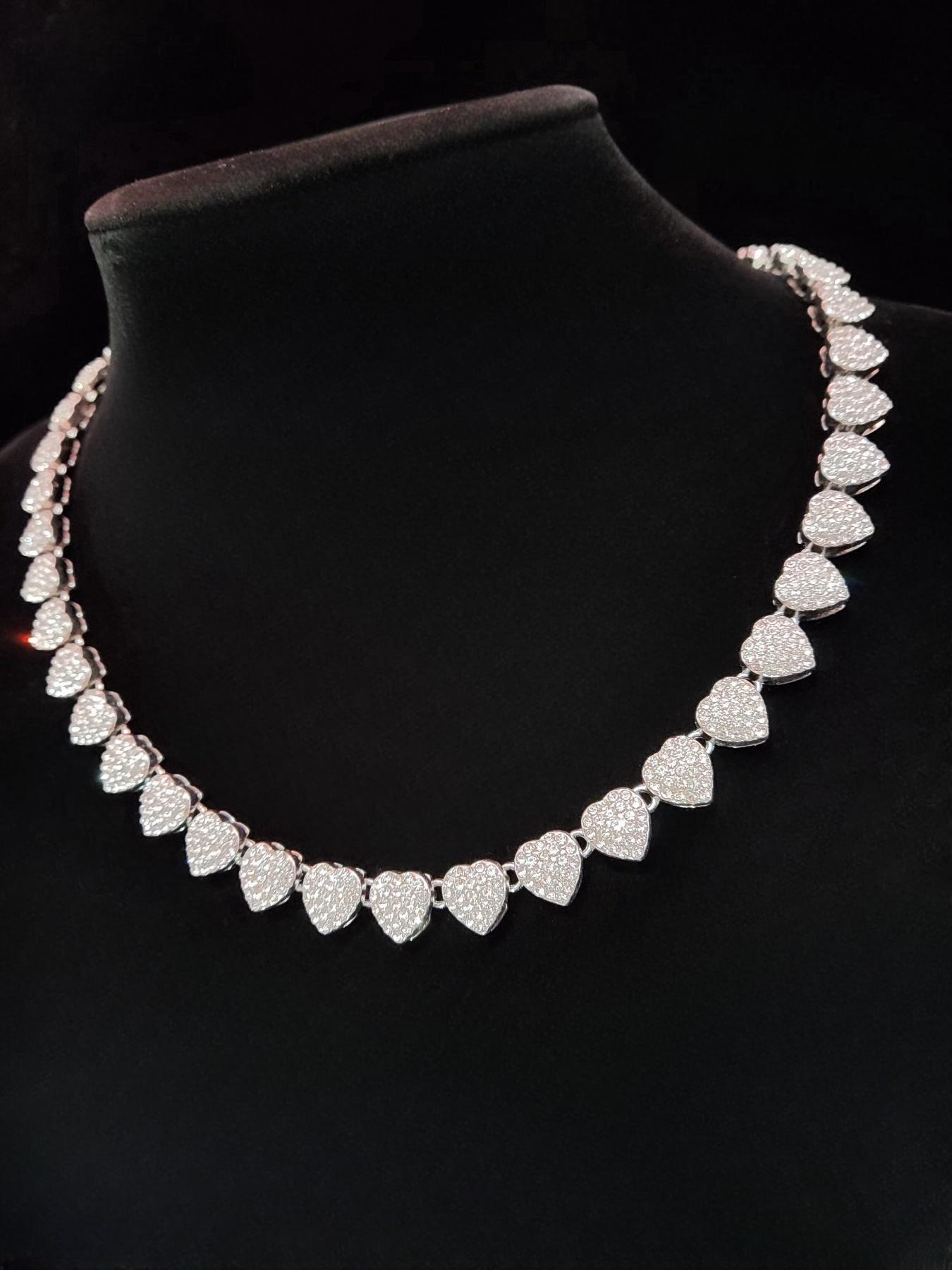 Heart Shaped Design Choker Necklace, Love Heart Necklace, Fashion Jewelry for Party, Daily Clothing Decor, Trendy All-match & Exquisite Jewelry for Birthday Gift