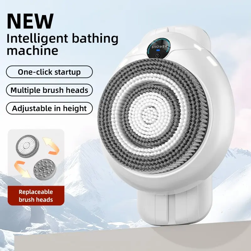 Space Capsule Smart Back Scrubber, Shower Back Brush, Body Scrubber, Body Wash Scrubber, Intelligent Bath Scrubber M3 Model, Low Power Consumption 5w, Ideal for Home Use