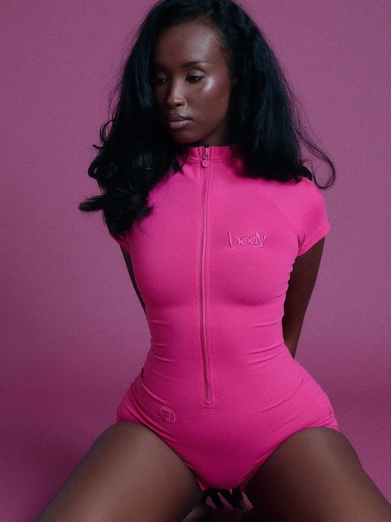 Body by Raven Tracy Women's Pink Playsuit-romper