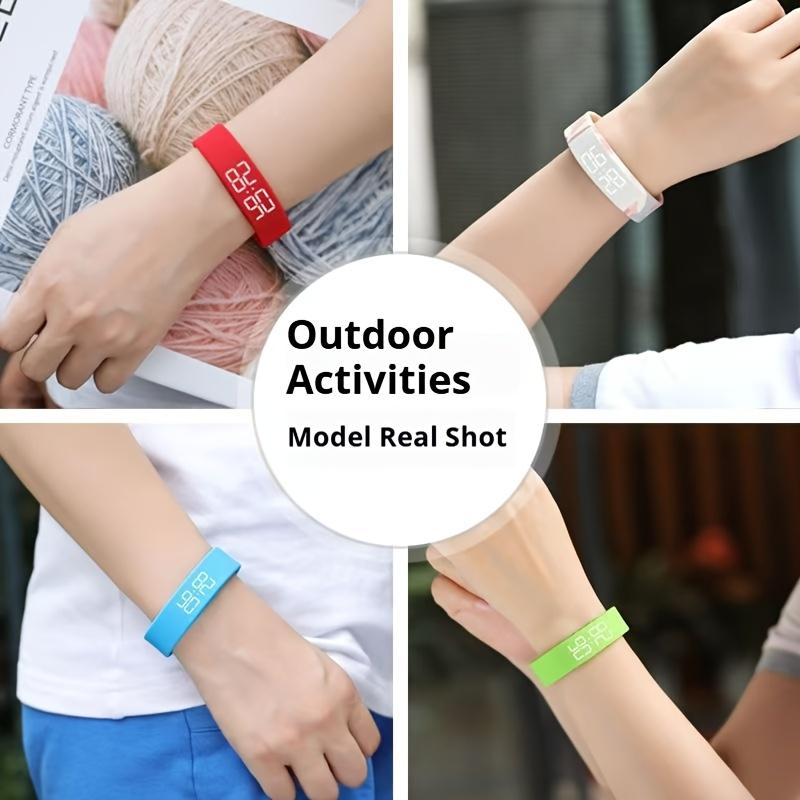 LED Display Multi-Function Fashion Watch Vibrating Alarm Pedometer Sports Timer Calorie And Distance Tracking Lightweight Design Comfortable Wear Built-In Night Light Ideal for School And Sports Top Choice for Birthday Gifts