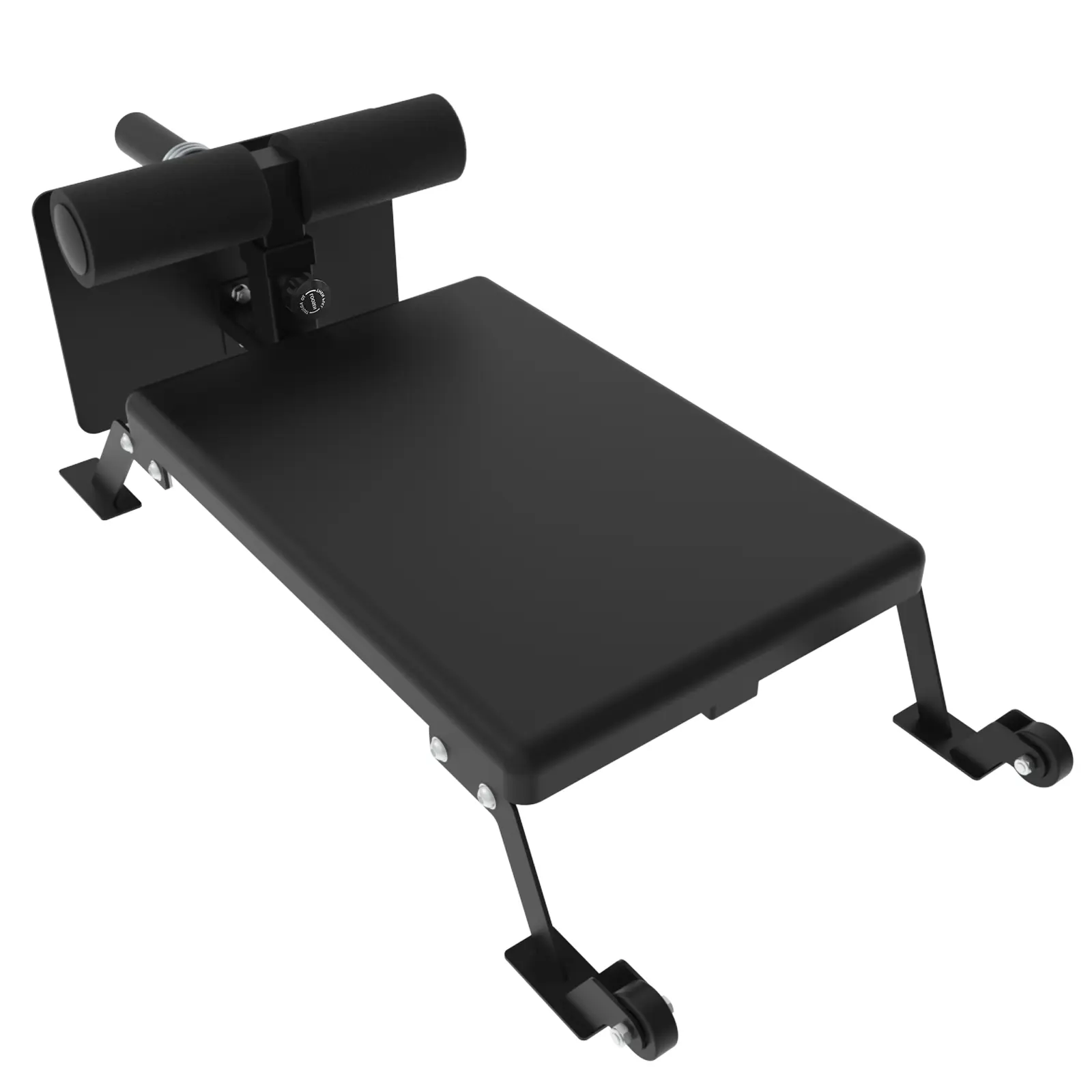 Nordic Curl Machine,Adjustable Hamstring Curl Bench  with Wheels Nordic Bench for Home Gym