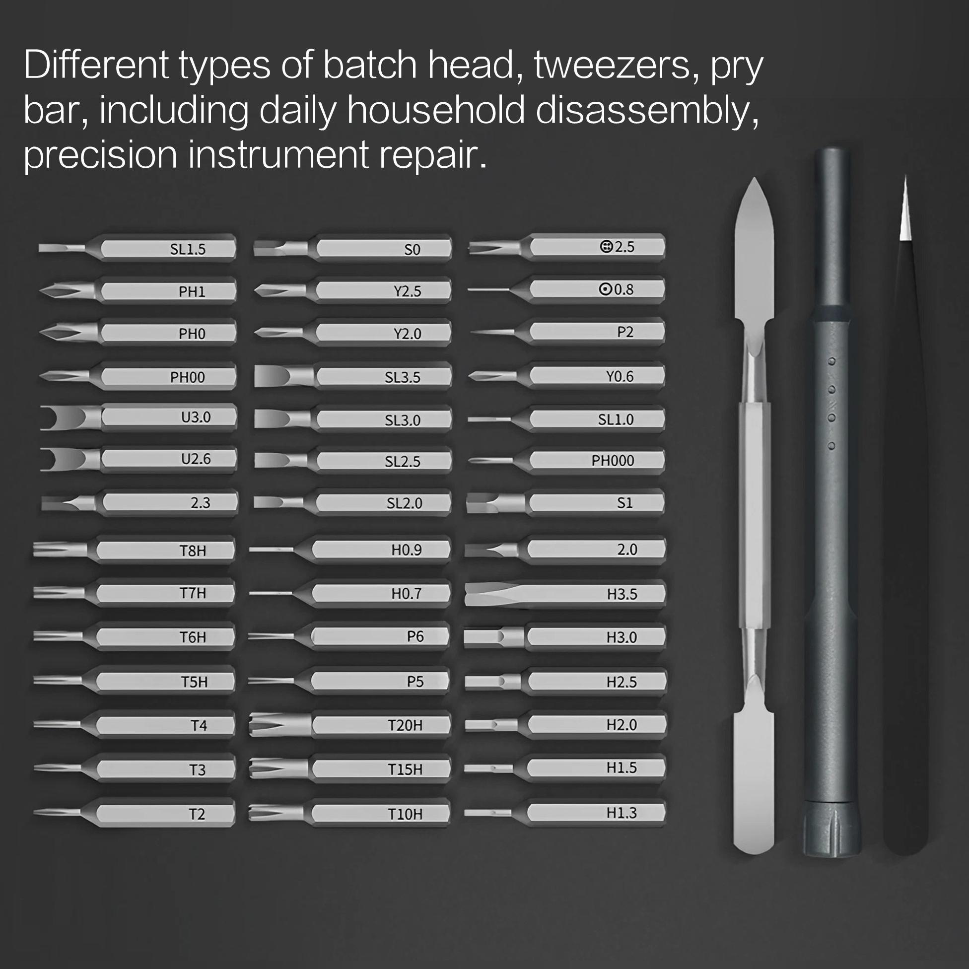 44-in-1 Precision Screwdriver Set, Multifunctional Magnetic Screwdriver Head Set, Precision Heads, Portable Tool Kit for Home, Office & Outdoor Use